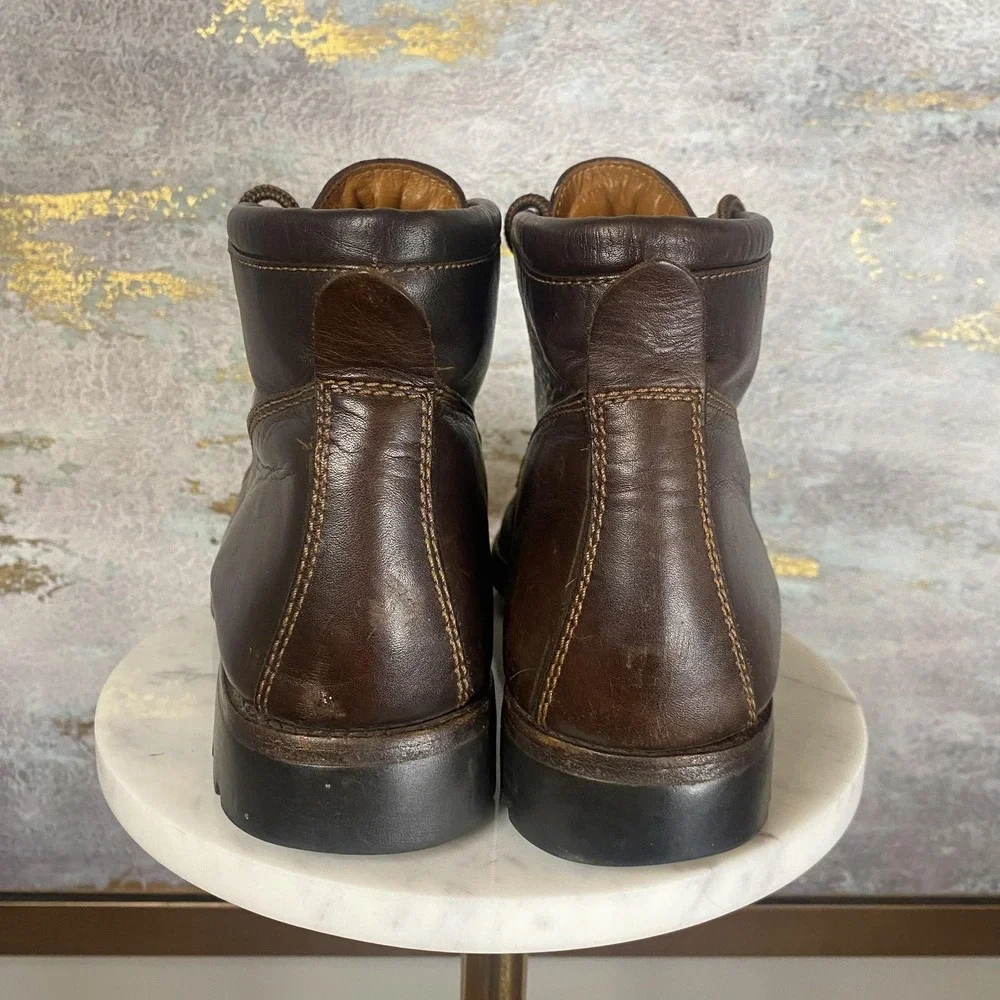 Cole Haan Chukka Boots Mens Size 9 Brown Leather Ankle Vibram Sole 14220